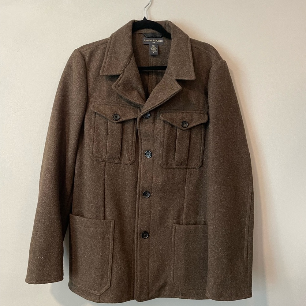 Banana Republic Brown Military Field Jacket